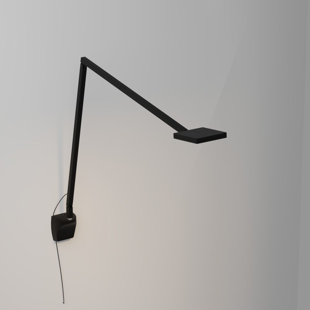 Koncept Lighting FCD-2-MTB-WAL Focaccia Desk Lamp with (non-hardwired) wall mount (Matte Black)